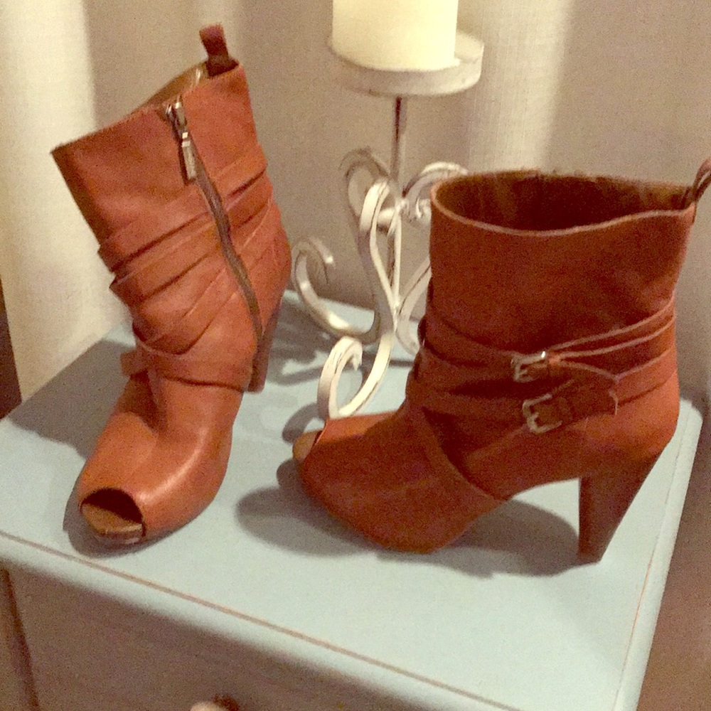 BCBGirls Peep Toe Booties